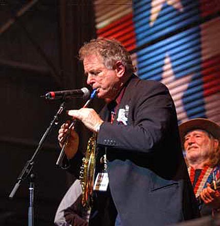 David Amram at FarmAid with Willie Nelson!