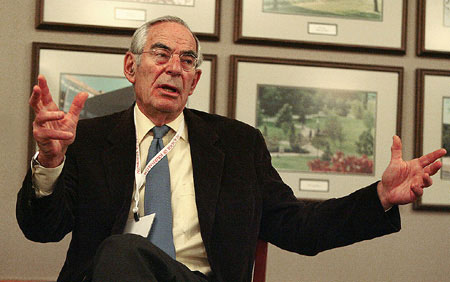 David Halberstam at Indiana University - Photo by Jeremy Hogan.