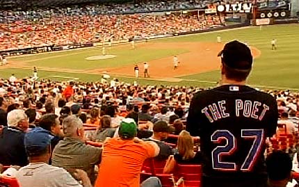 The Mets Poet - Frank Messina at Shea Stadium 2007.