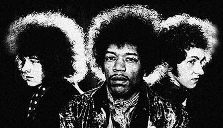 l-r - Noel Redding, Jimi Hendrix and Mitch Mitchell - In reverence and homage Click Here for James Walck and The m2h Symphonia sonic soundscape, "Starless."