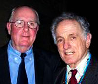 Author Patrick Fenton and David Amram at the CD Release of "Jack's Last Call: Say Goodbye to Kerouac." - Click Here to read Pat's regale, Happy 78th Birthday David Amram!