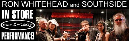 Ron Whitehead and Southside play an instore concert at ear-X-tacy celebrating the life of Hunter S. Thompson and the official release of their CD "Southside Lounge" - Click Here to get your own copy of "Southside Lounge"