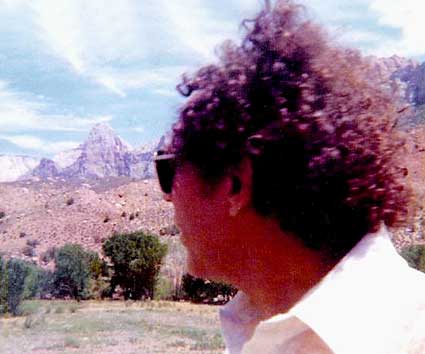 Al in Zion Park, Utah, 1980 - Photo by Zoe Artemis -